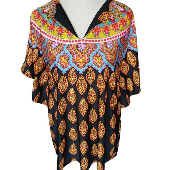 Trina‎ Turk oversized swim cover or top Large - Picture 2 of 9